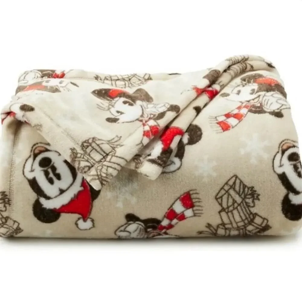 The Big One Disney Mickey Mouse Christmas Throw NWT